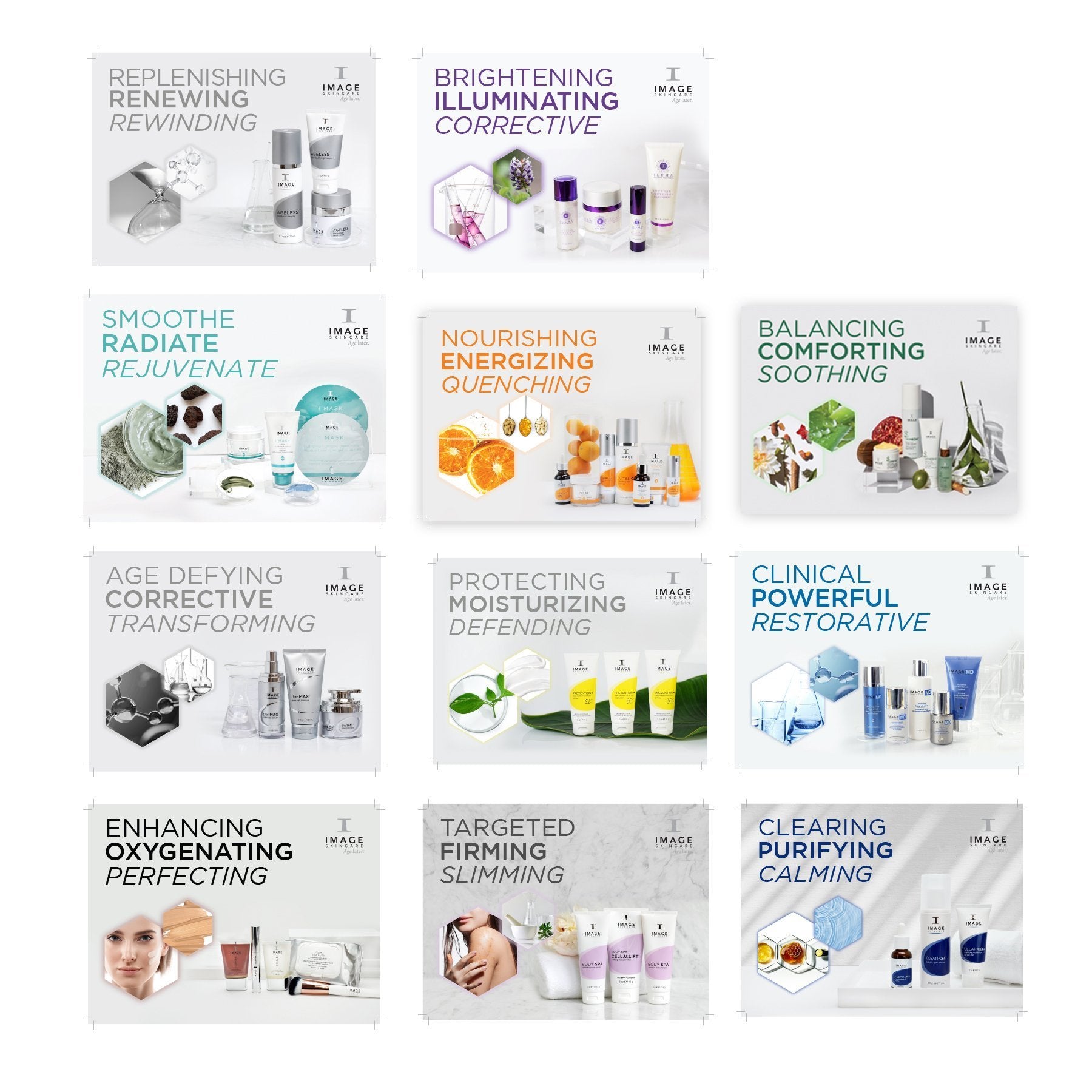 Collection displays graphic inserts