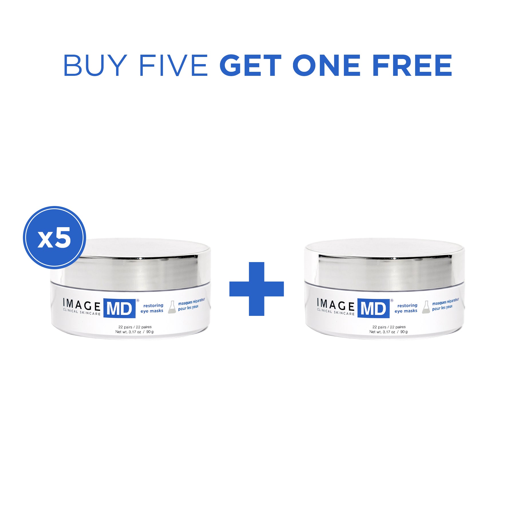 IMAGE MD® restoring eye masks 3.17 oz buy 5 get 1
