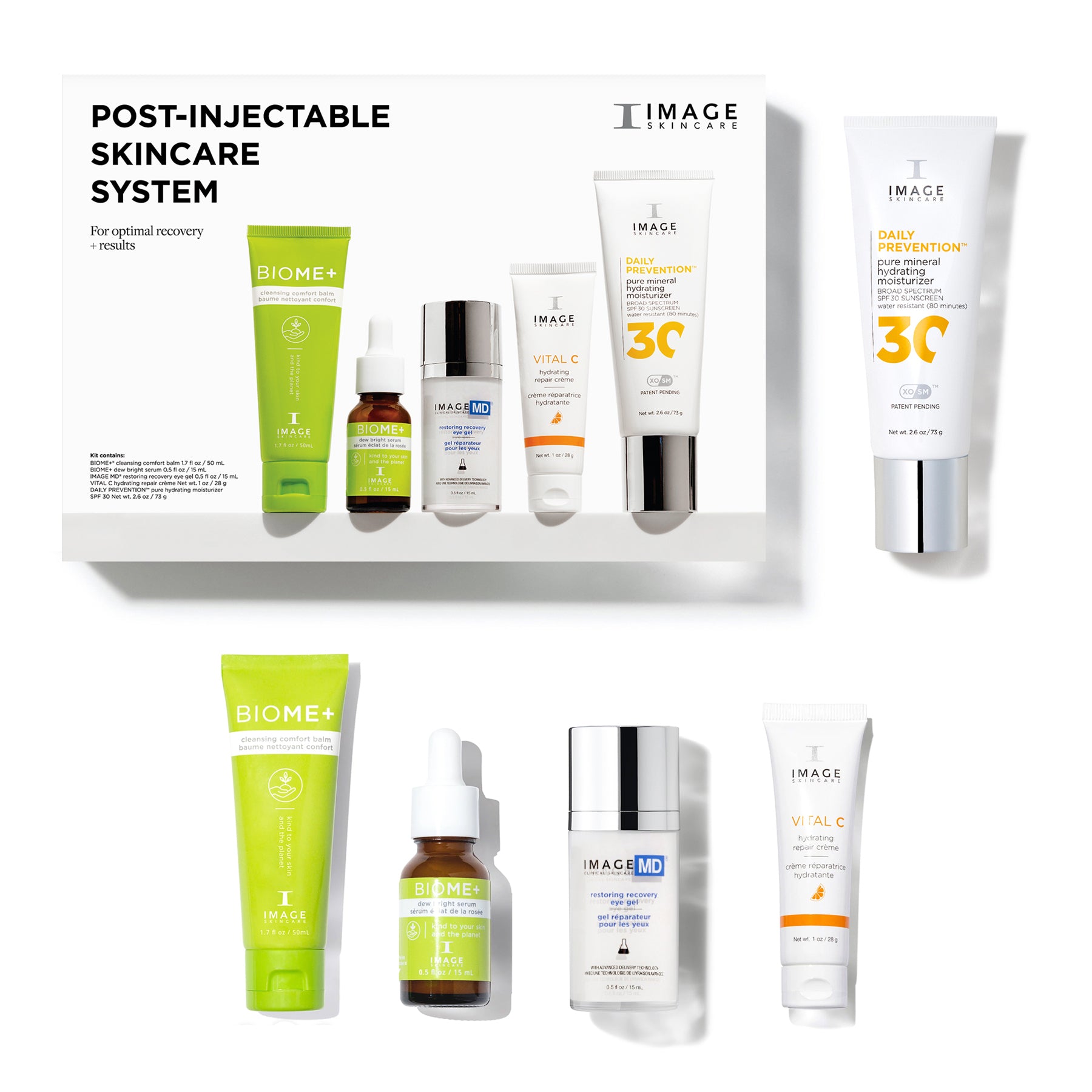 Post-injectable skincare system