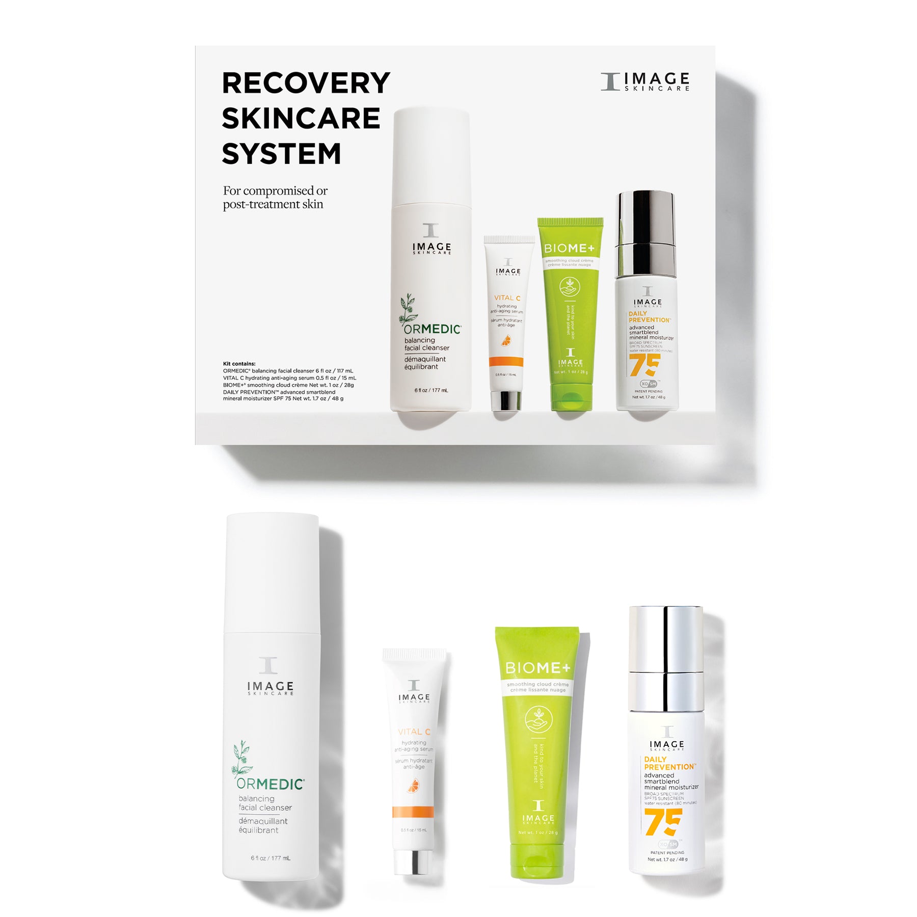 Recovery skincare system