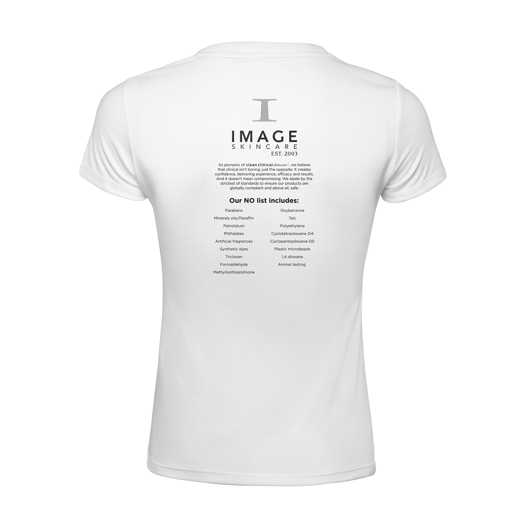 Clean Clinical Shirt - Size S, White, round neck